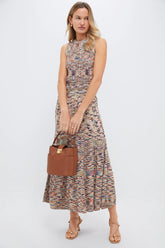 Multi Wylie Flared Knit Skirt